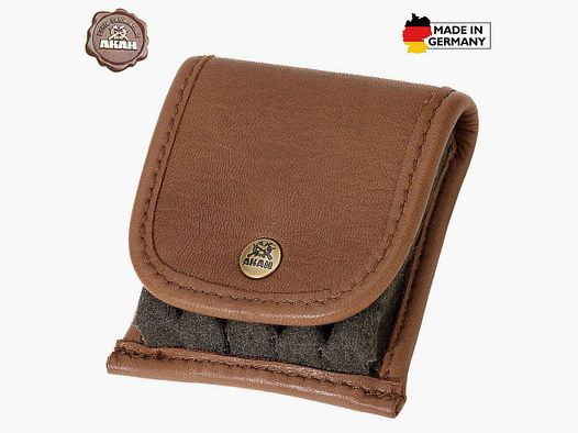 AKAH Patronenetui Elchleder mit Loden