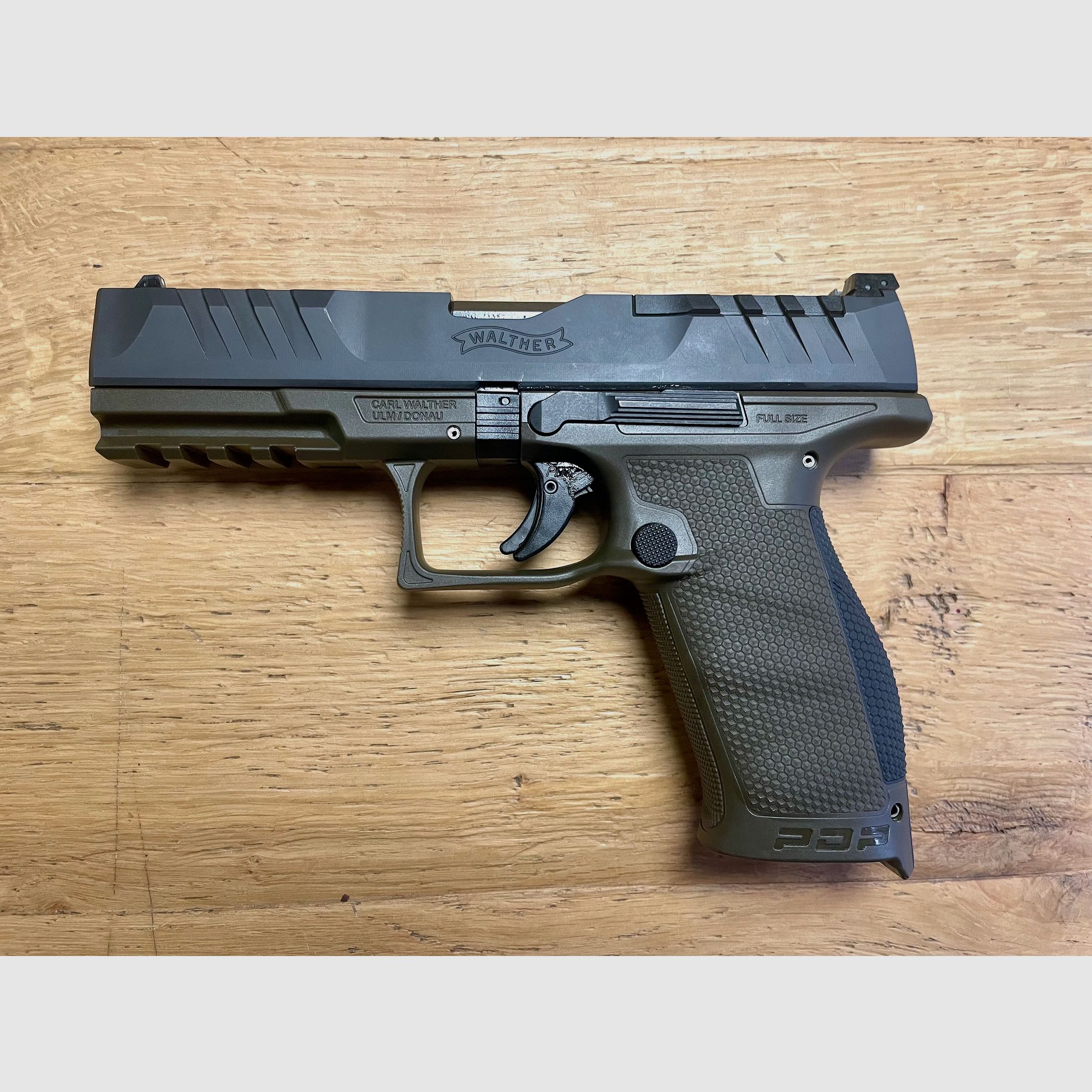 Walther PDP Full Size 5” OR V2 OD Verde 9mm Luger