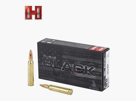 20 cartucce HORNADY Black 223 Rem 62 Gr Fmj