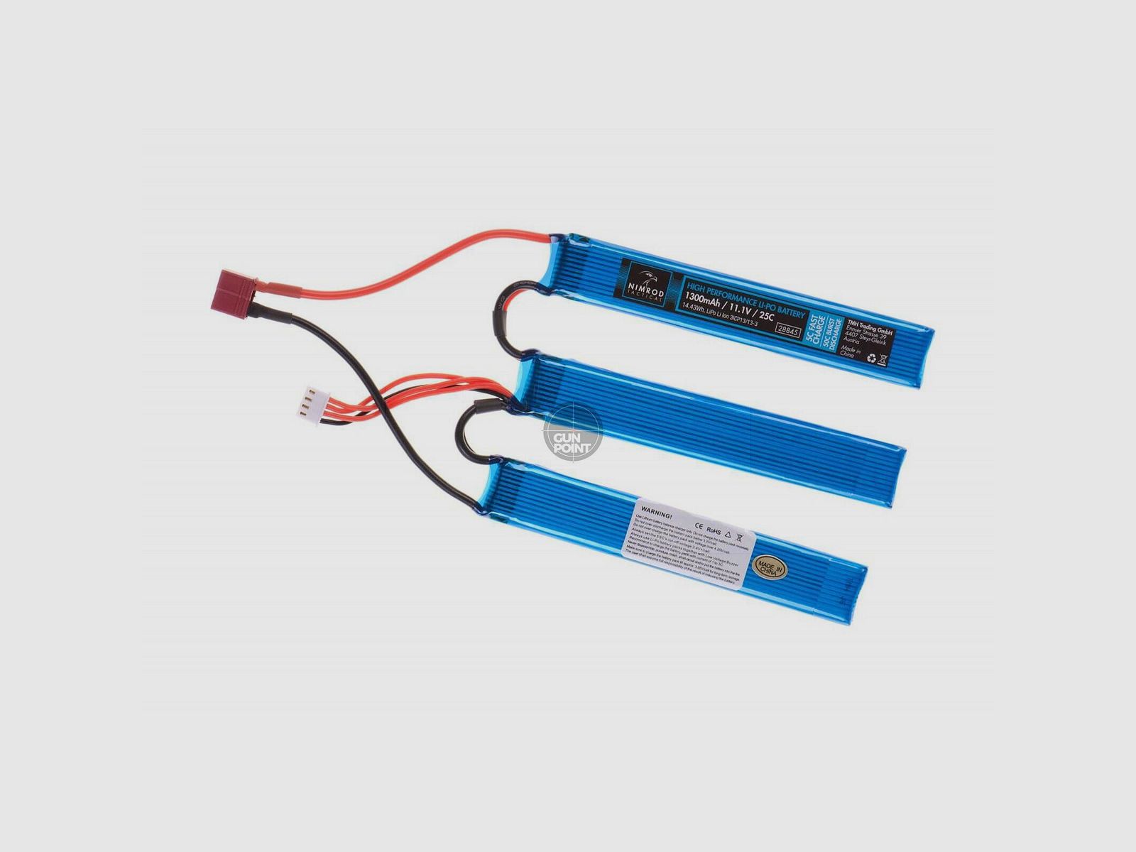 Nimrod Lipo 11.1V 1300mAh 25C Split Type T-Plug