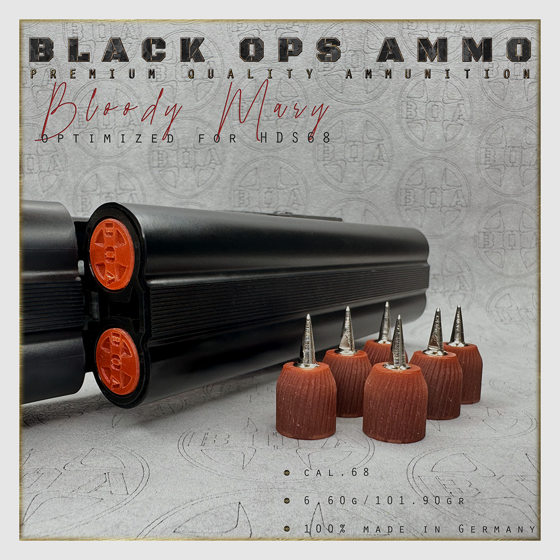 8x Bloody Mary BLACK OPS AMMO Luftgewehr TS HDS 68 Kal.68 Munition HDS68 TS68, Bild 1 von 3