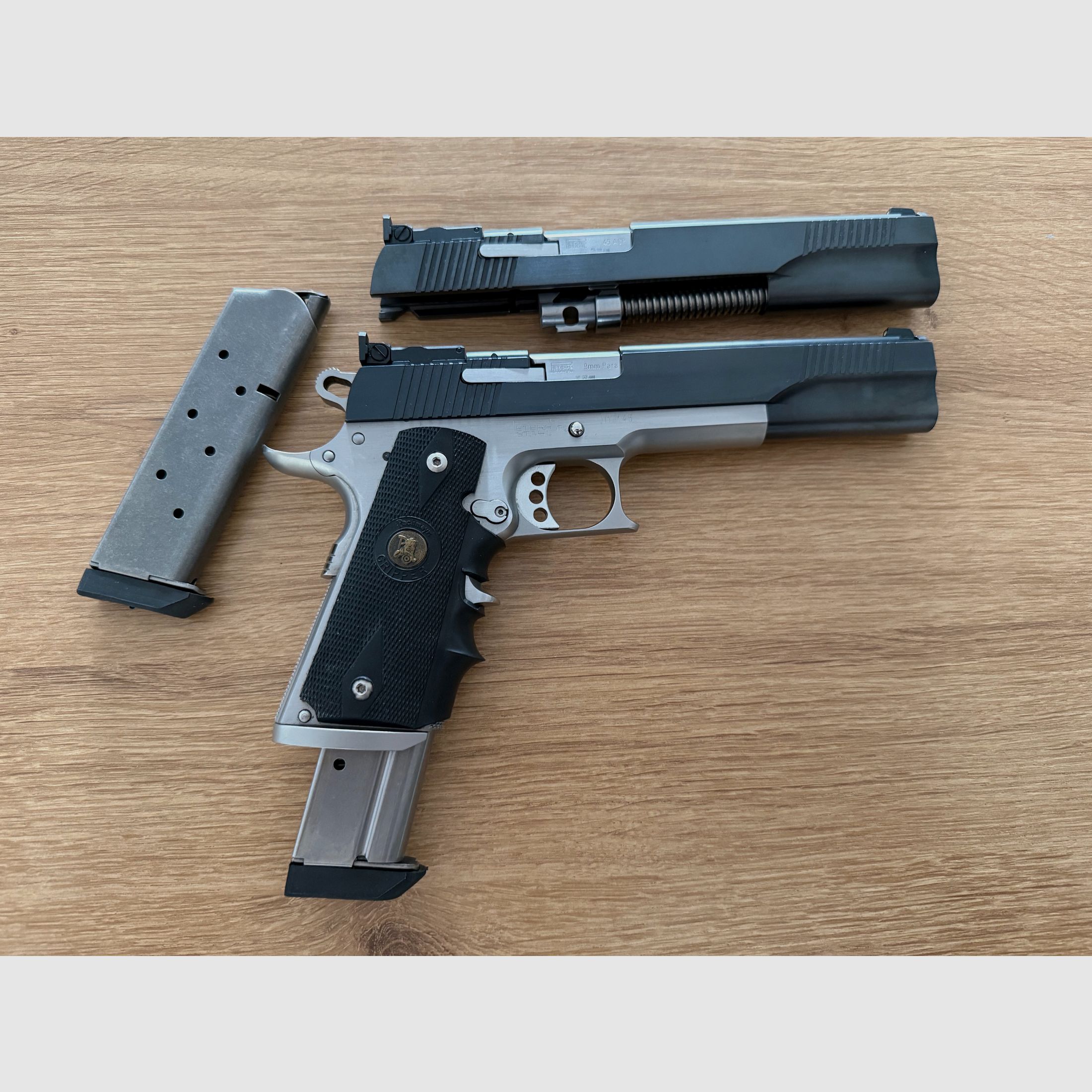 Peters Stahl Multicaliber 6“ en calibre .45ACP & échange 9mm Para