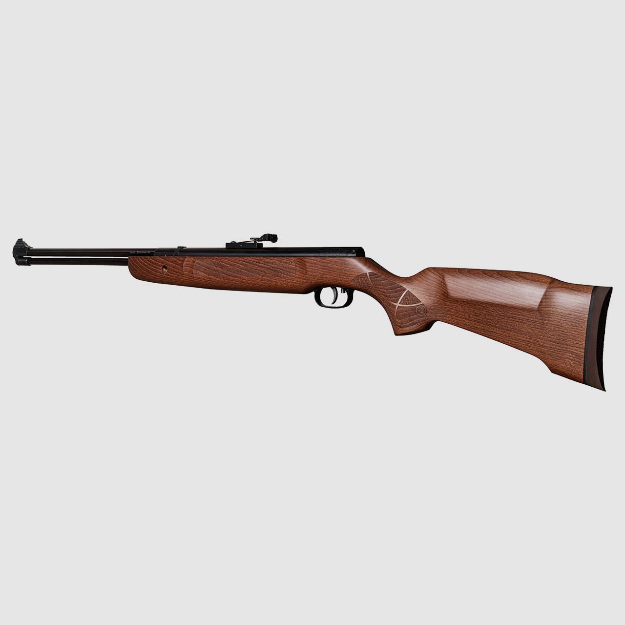 Starrlauf Luftgewehr Weihrauch HW 57 Buchenholzschaft punziert Unterhebelspanner Kaliber 5,5 mm (P18)