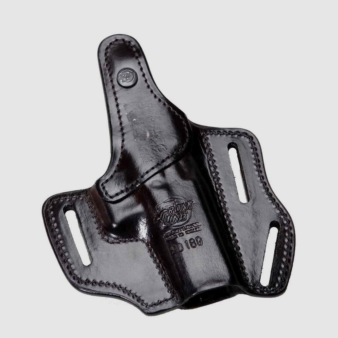 Funda de cinturón Front Line Pancake multivariable de cuero, izquierda