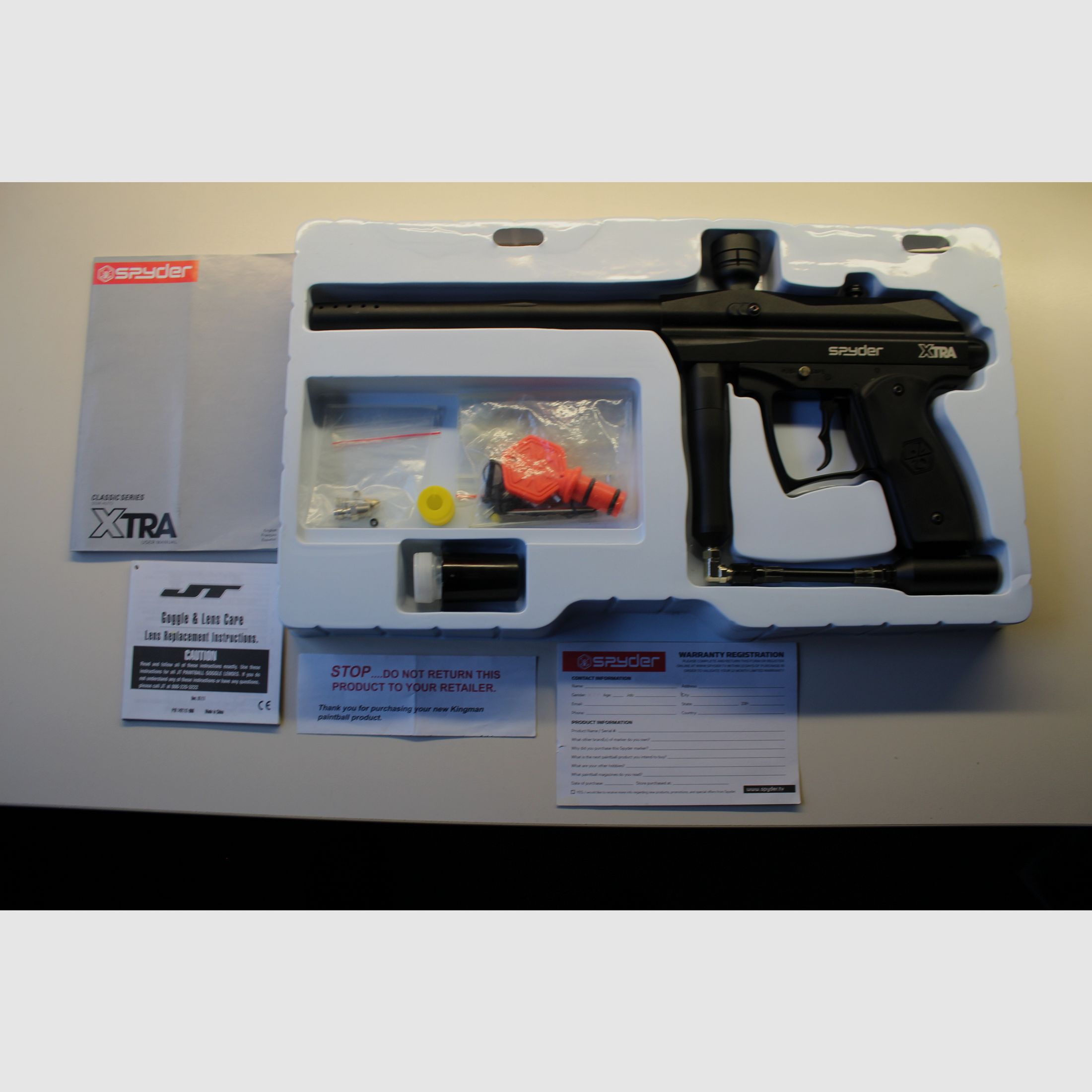 Paintball Ausrüstung incl. Spyder XTRA Pistole