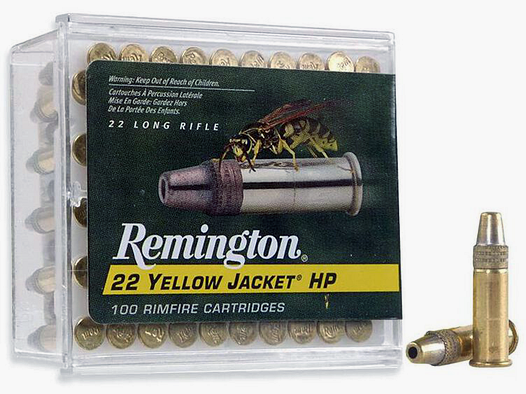 Remington .22 LR 2,10g Plated Truncated Cone Hollow P Yellow Jacket