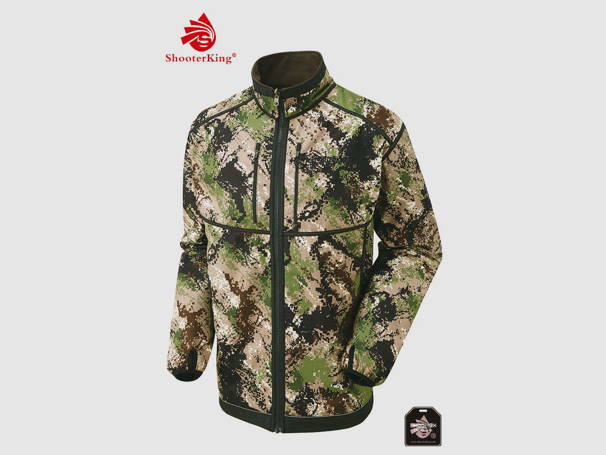 SHOOTERKING Digitex Softshell Wendejacke grün/braun