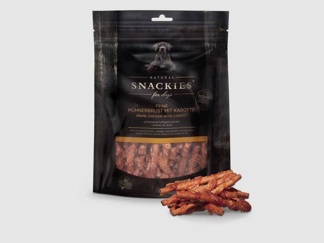 Snackies Hundesnack Feine Hühnerbrust mit Karotte 180g