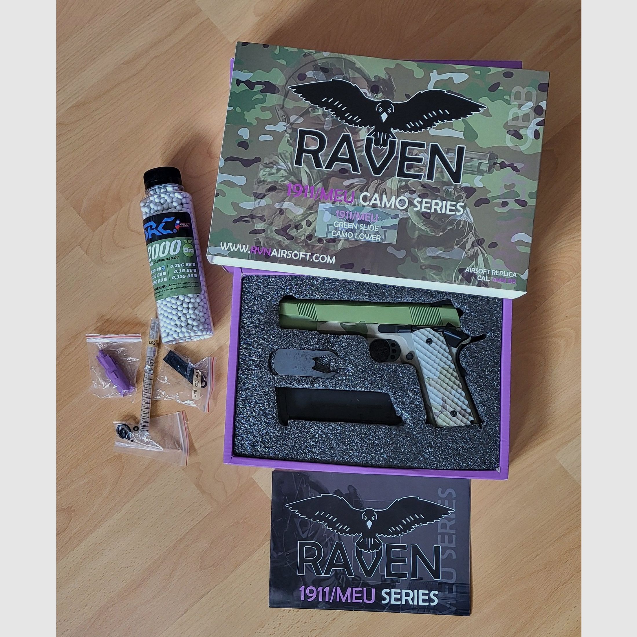 1911/MEU GBB Pistole (Hydro) Grün Camouflage