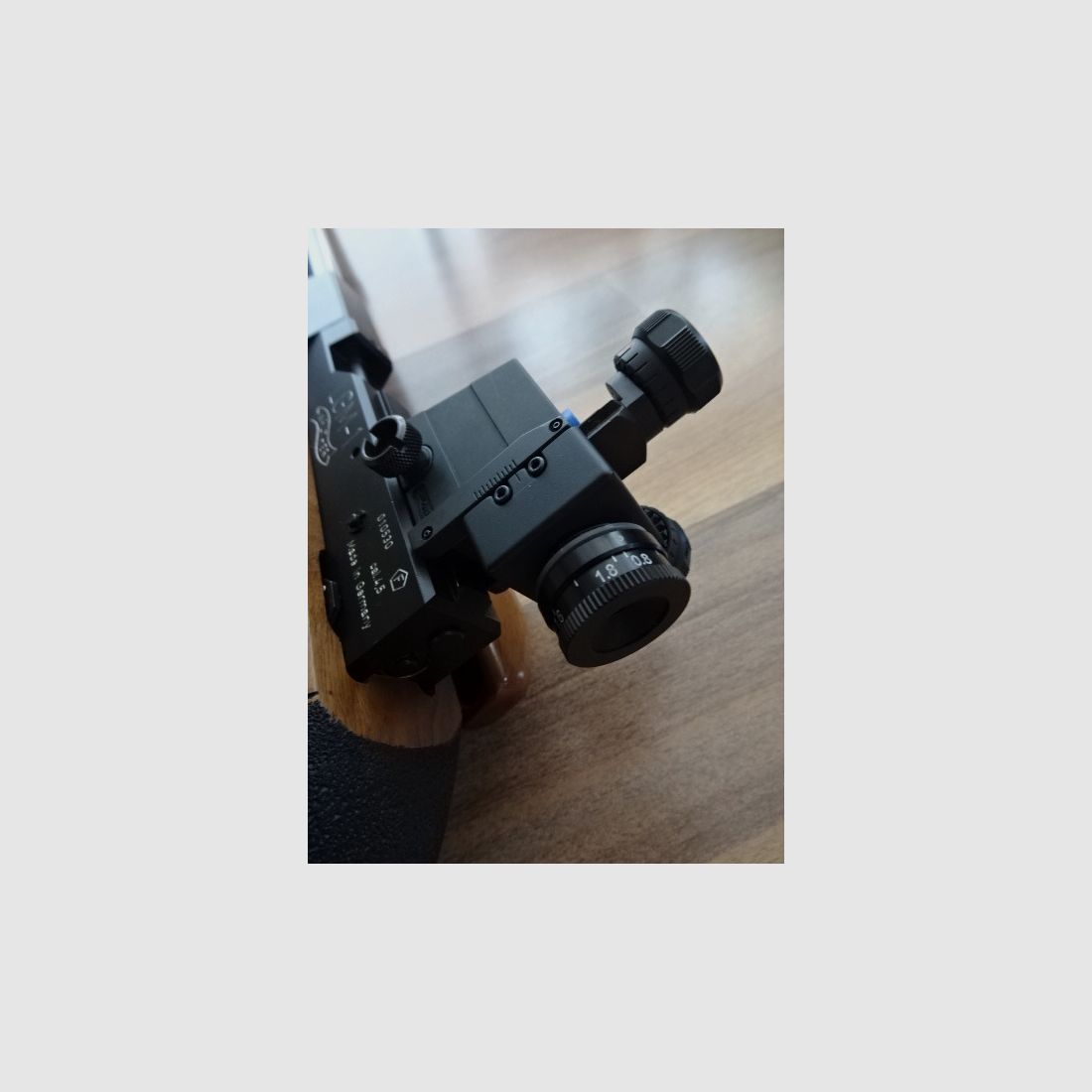 Walther LGM-1 Match Luftgewehr für Rechtsschützen topp Zustand Schussbild Anleitung Irisblende
