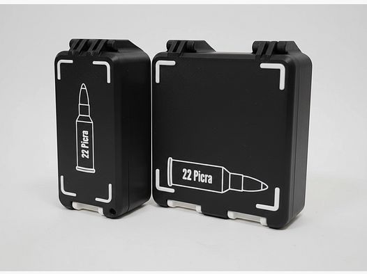 Filamelt Munitionsbox / 22 Picra / 'Klapp- / Rastdeckel' / Patronenbox, Ammo Box