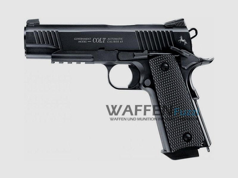 Pistola Colt M45 CQBP CO2 4,5 mm BB, brunita