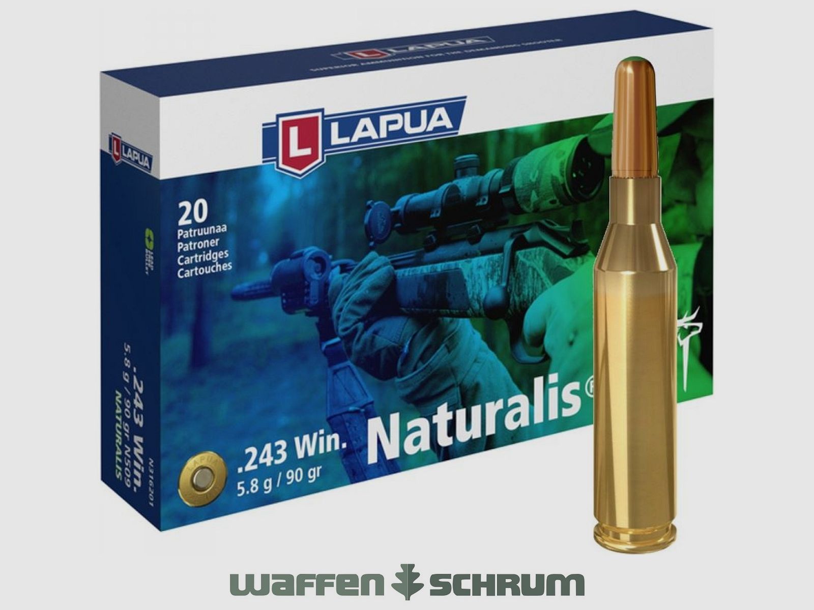 Lapua Naturalis 5,8g - 90gr. .243Win