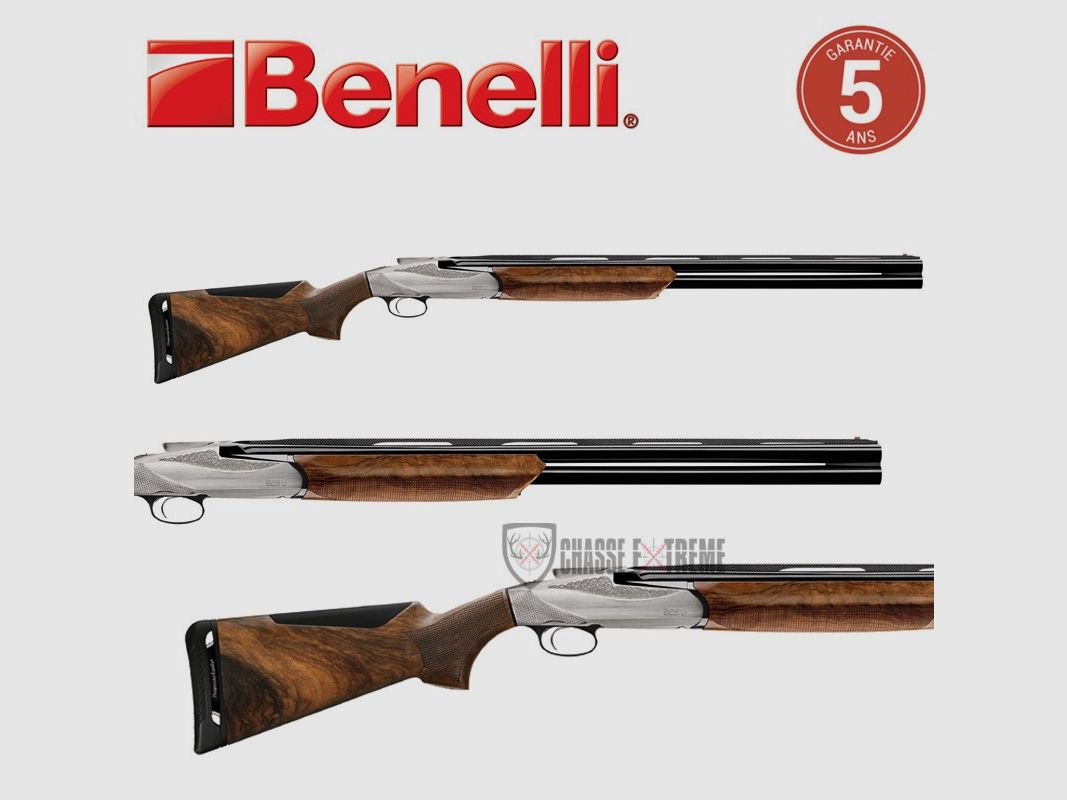 Benelli 828U Silver Geweer Kal 12/76, afbeelding 1 van 2