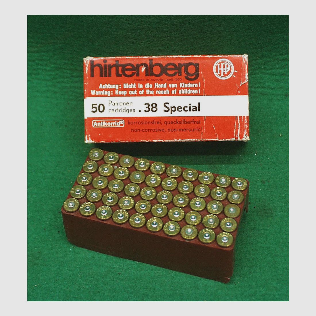 Hirtenberg HP bossoli .38 Special, usati