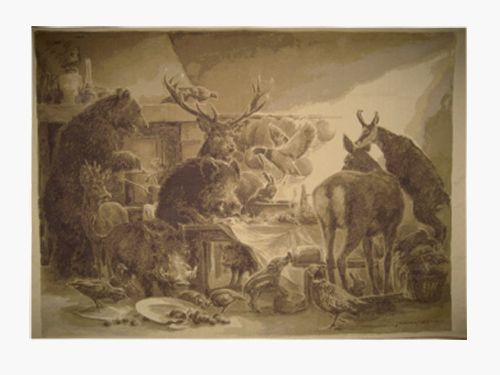 Lovergreen tablecloth motif wall tapestry wild animals in the household