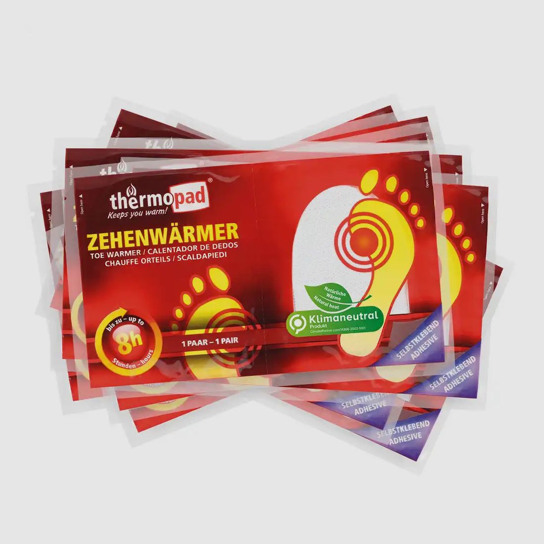 Chauffe-orteils extra fins Version : 10 paires