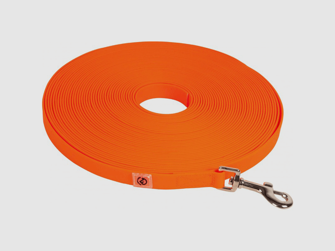 Hunde-Suchleine Signalorange 20m