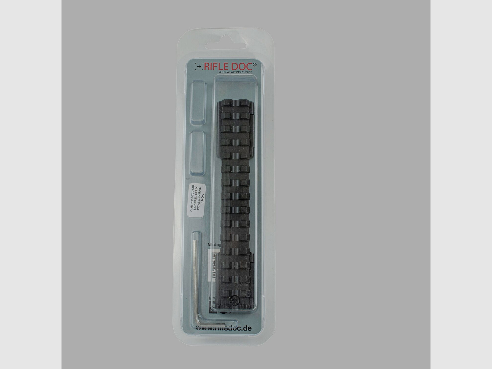 Rifle Doc Picatinny Weaver STAHL Schiene für MERKEL HELIX - SABATTI SAPHIRE - SAKO S20 - NEW ROVER - CZ 600 - Picatinny auf Picatinny Raiser