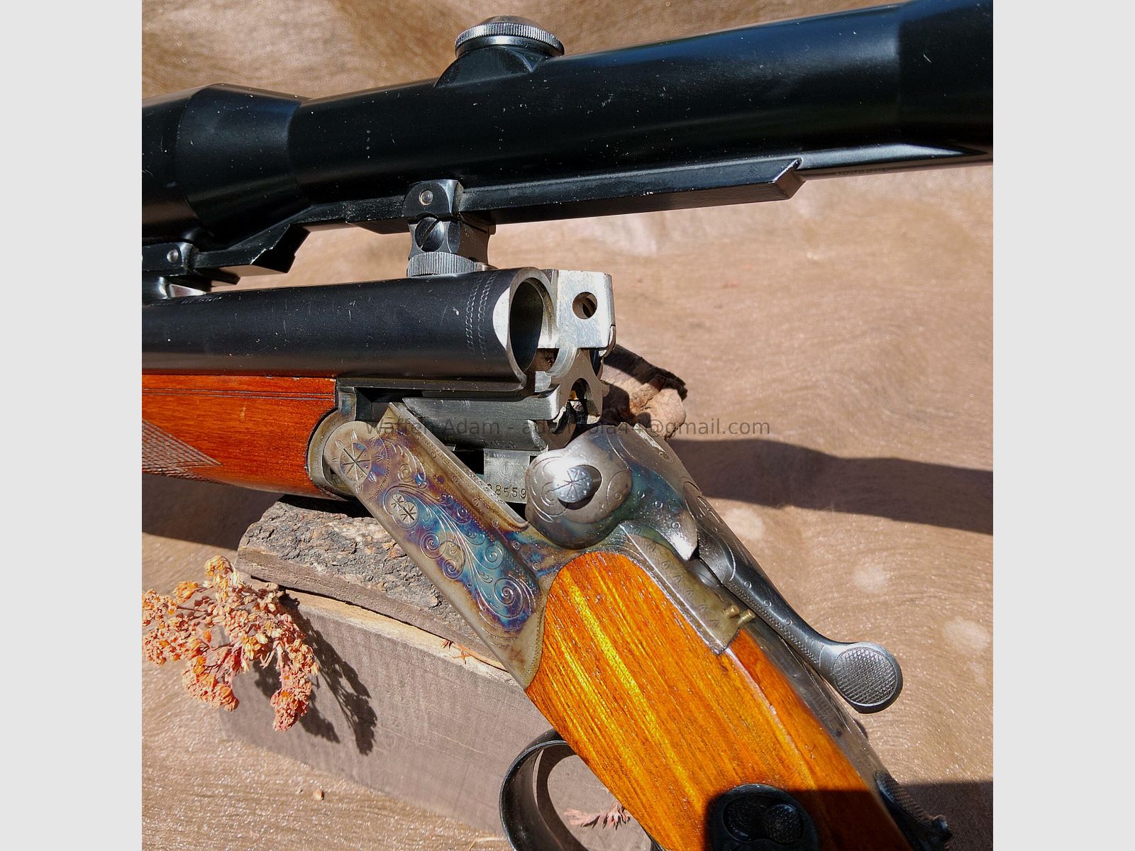 Simson Suhl Q1 Drilling M 32/78 with variable Zeiss Diavari Z, Abs. 1