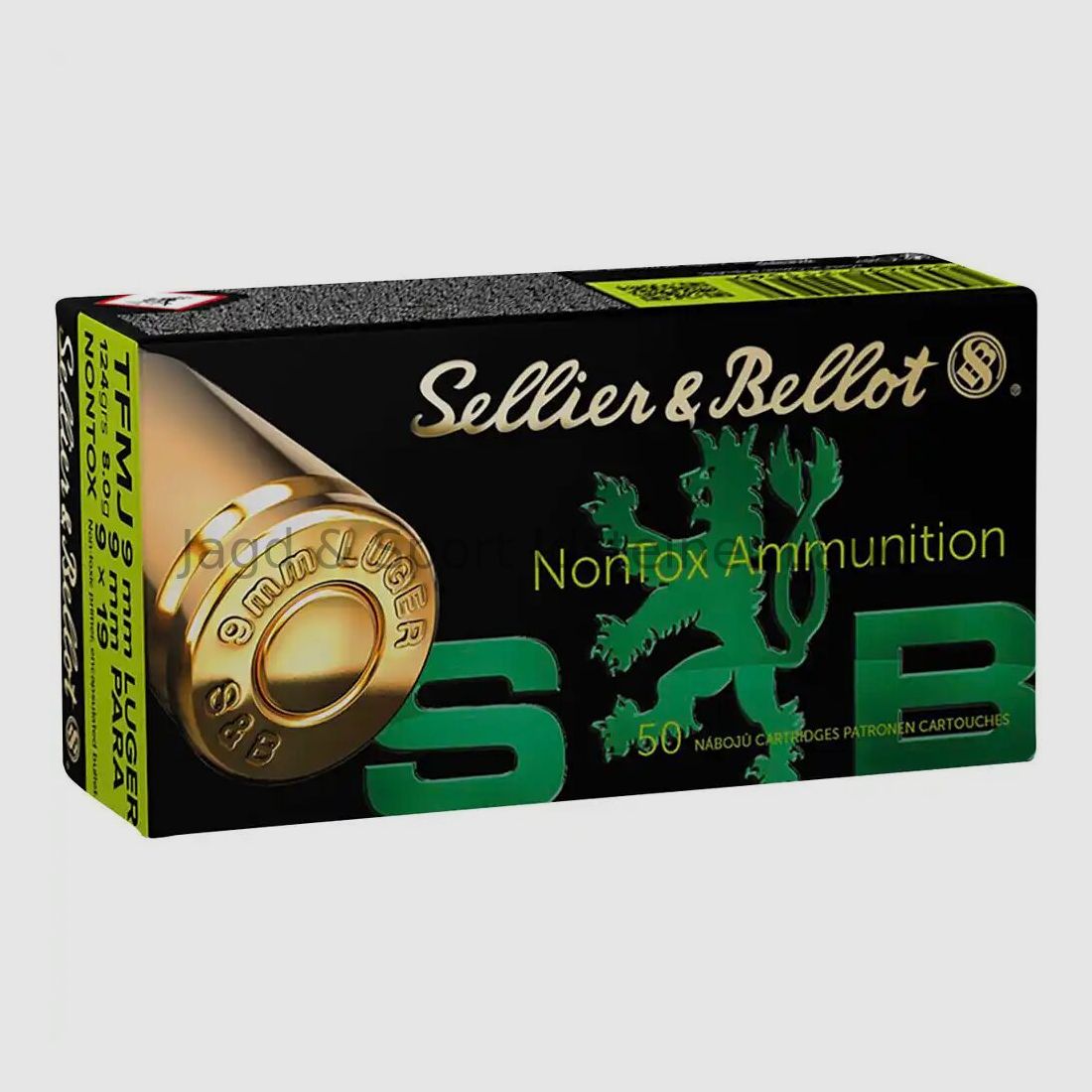 Sellier & Bellot NonTox, TFMJ, 124grs