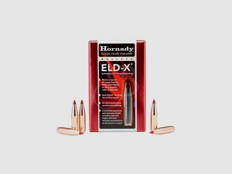 HORNADY ELD-X CAL 6.5 143 GR. CONF. DA 100 PZ.
