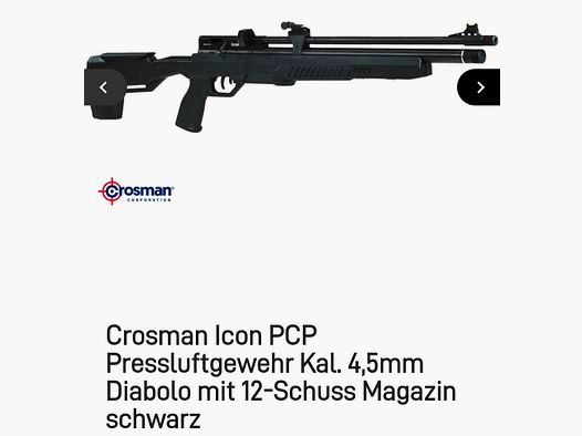 Crosman Icon PCP (4,5mm Diabolo) in het Schiet Direct Zorgeloos Pakket! NIEUW!