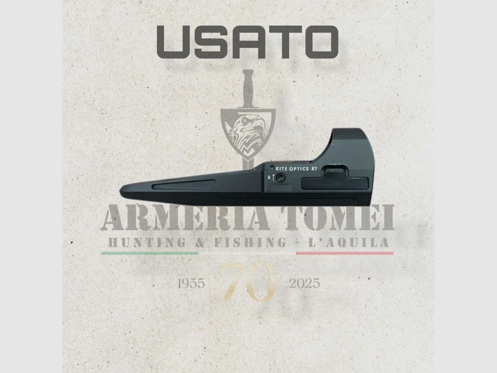 USADO – PUNTO ROJO – KITE OPTICS – K1 BRG MONTAJE BL 2MOA, imagen 1 de 3