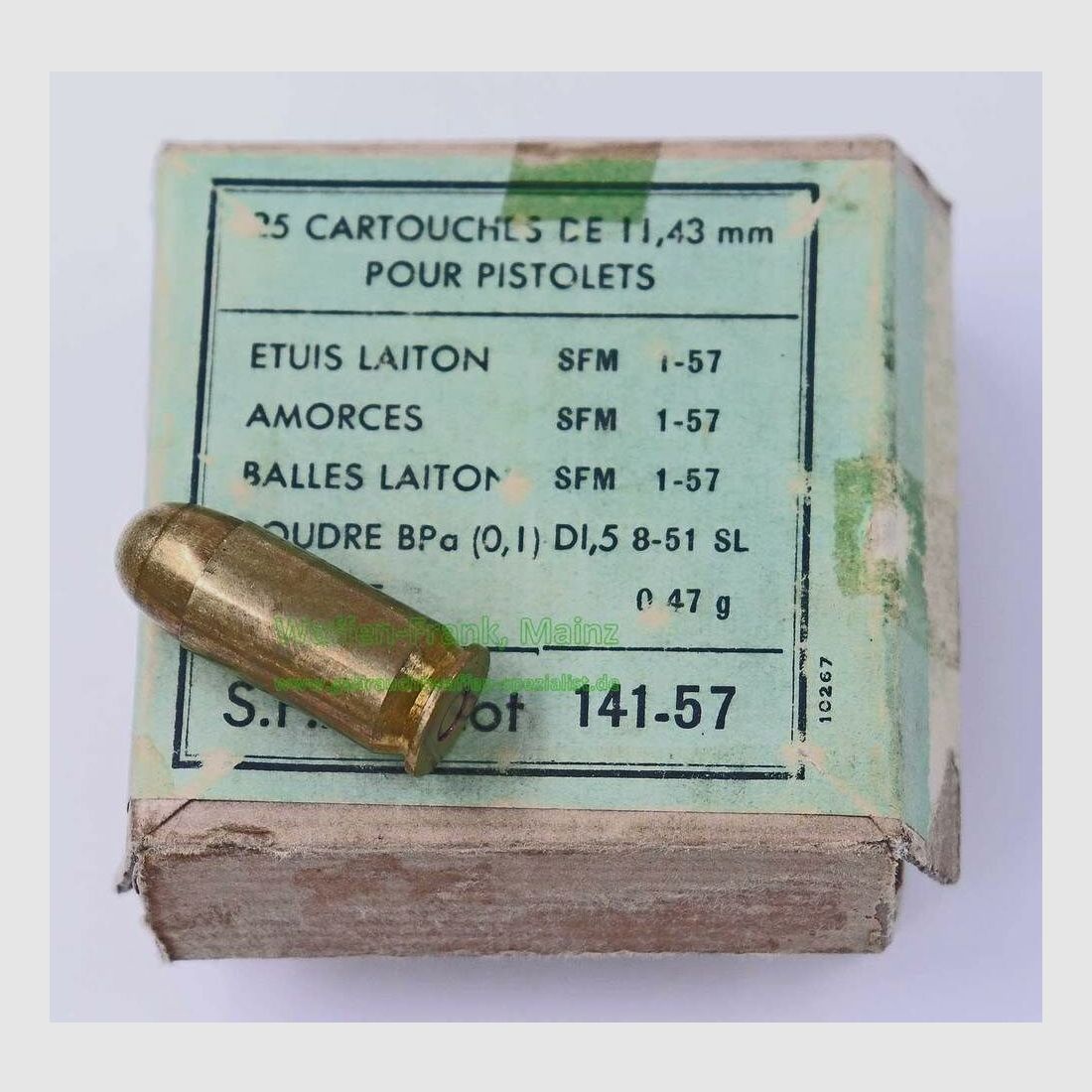 Ammunizione per Pistole della Società Francese .45 ACP