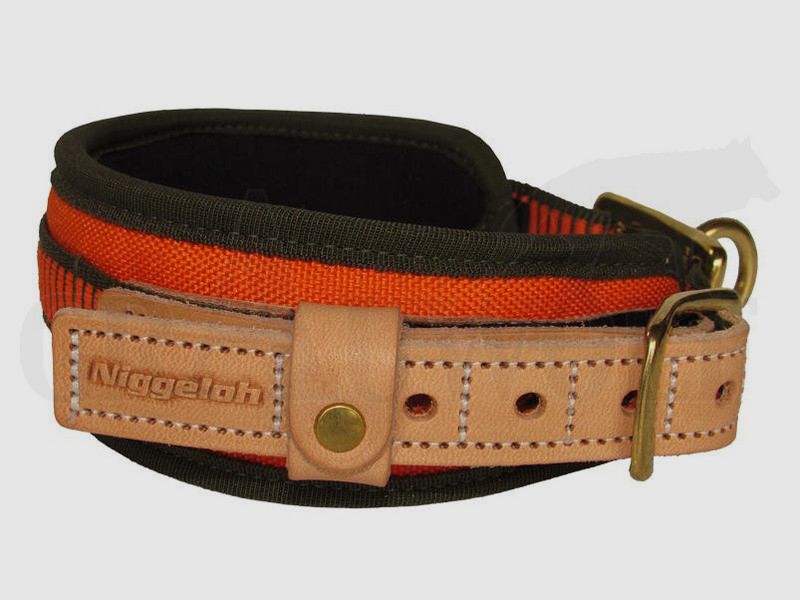 Niggeloh Schweißhalsung Hundehalsband S mit Aluminiumeinlage 40 -50 cm