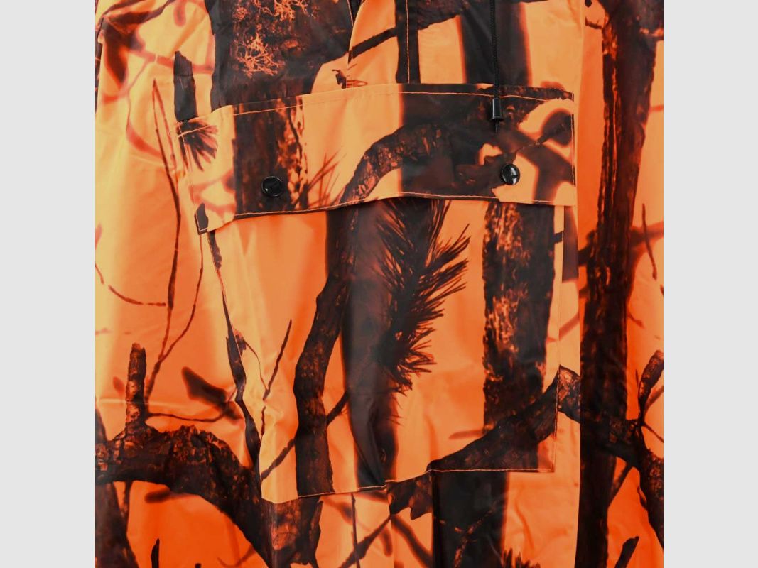 Poncho impermeable naranja talla única Percussion®, imagen 5 de 7