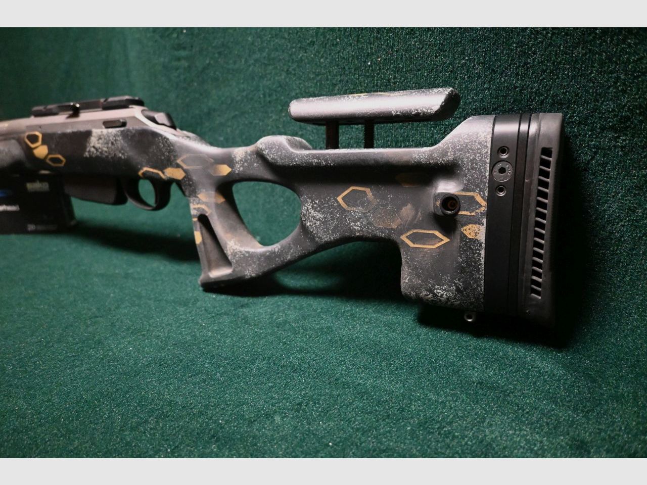 Tikka Roughtech dans la crosse de fusil allemande