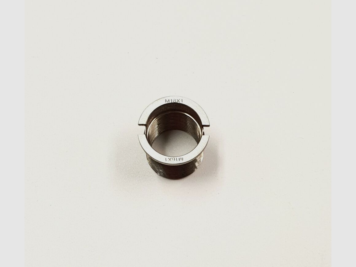 Hausken Lauf Mündungsgewinde Adapter Gewinde M16x1 M18x1 Made in Germany! Hausken Schalldämpfer