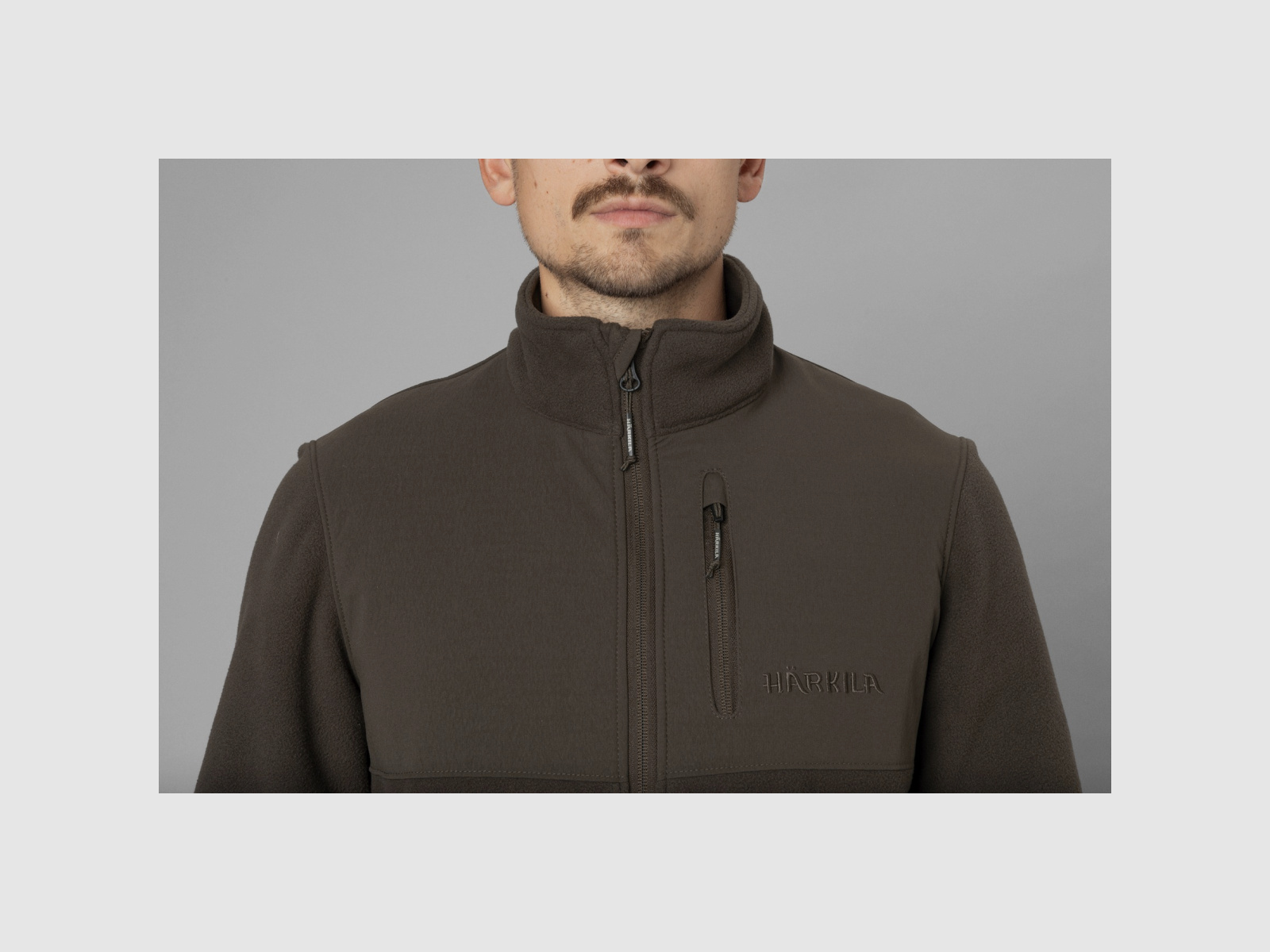 HÄRKILA Fjell Fleecejacke Shadow Braun