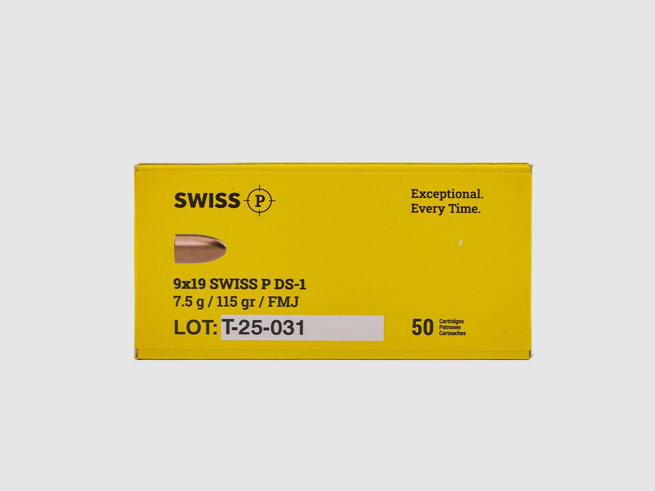 Swiss P DS-1 FMJ 115grs 50St 9mmLuger