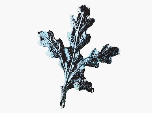 Hojas de roble para armas de jabalí - Plata 10 unidades.
