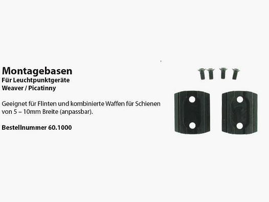 Wyss Montagebasen Weaver Picatinny