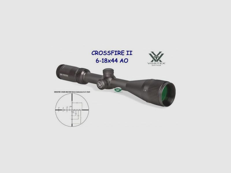 VORTEX CROSSFIRE II 6-18X44 AO RET. DEAD HOLD BDC