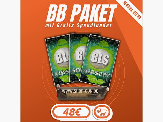 0,23 g BLS BIO paquet économique avec Speedloader