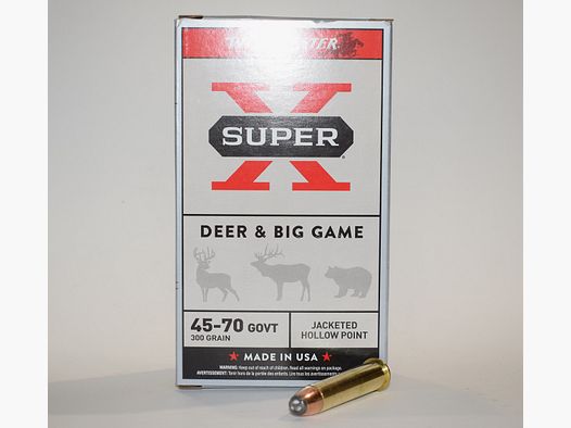 boite de 20 cartouches Winchester Super X, cal 45-70, 300 grains