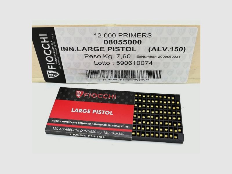 Fiocchi Zündhütchen – Large Pistol – á 150Stk.