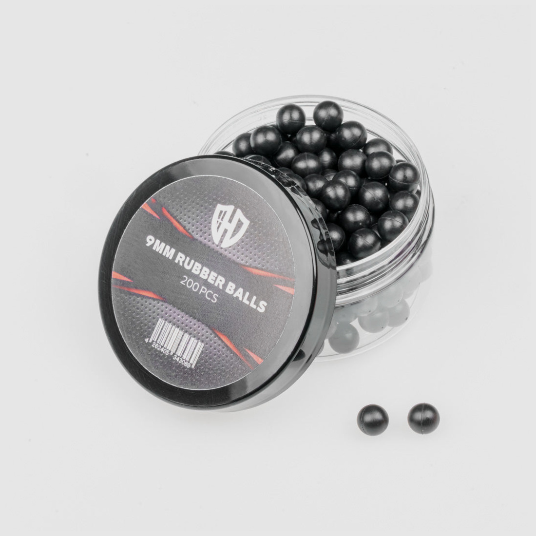 200 x 9mm Rubber Balls | 0,6 gr | SixNeedler | Dartie