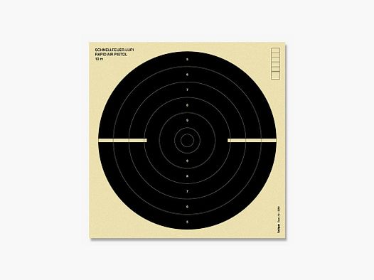 10m Verkl. Schnellfeuer-/Duell-Scheibe