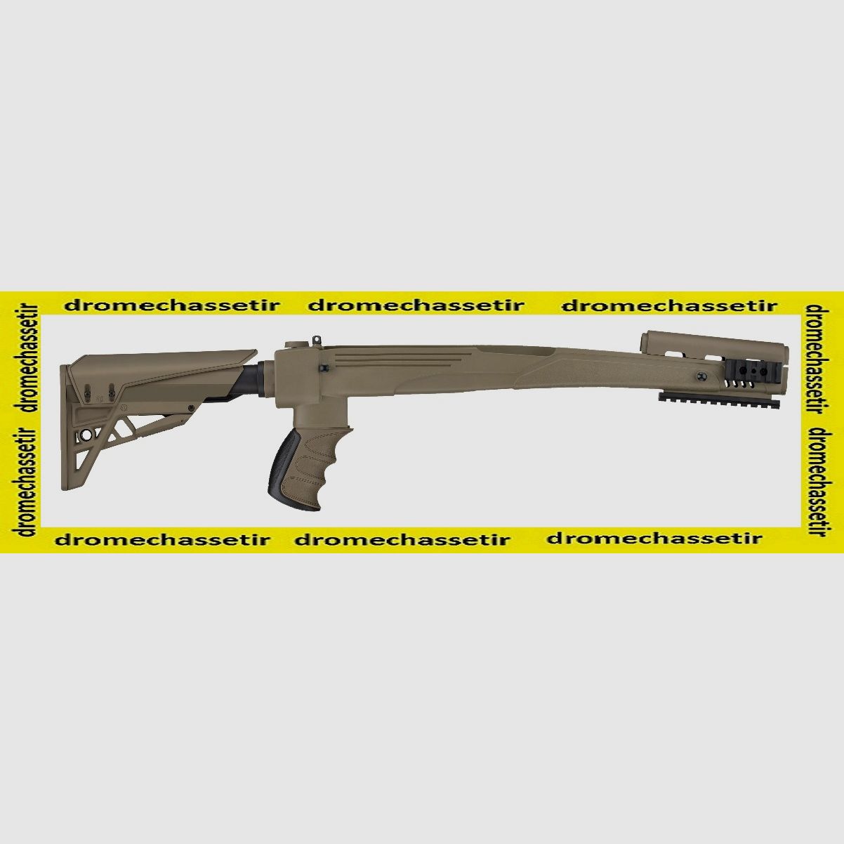 Faltbare Taktikschulterstütze ATI Strikeforce für SKS, mit Picatinny-Schiene, FDE, Bild 1 von 2
