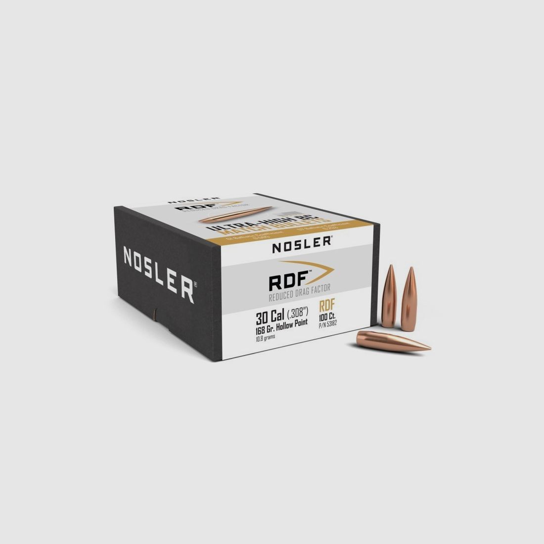 Bullets cal. 30-168-HPBT RDF Nosler