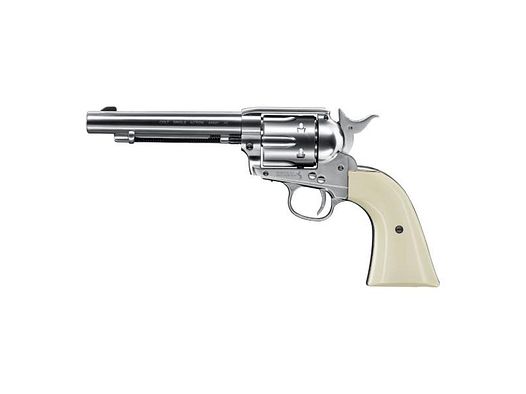 COLT CO2 Waffe Revolver SAA .45 5,5'' Nickel Kal. 4,5mm Diabolo (Ladehülse)