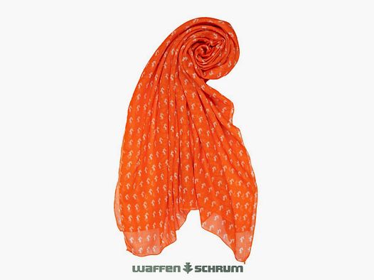 Skogen Tuch mit Hirschmotiv Orange