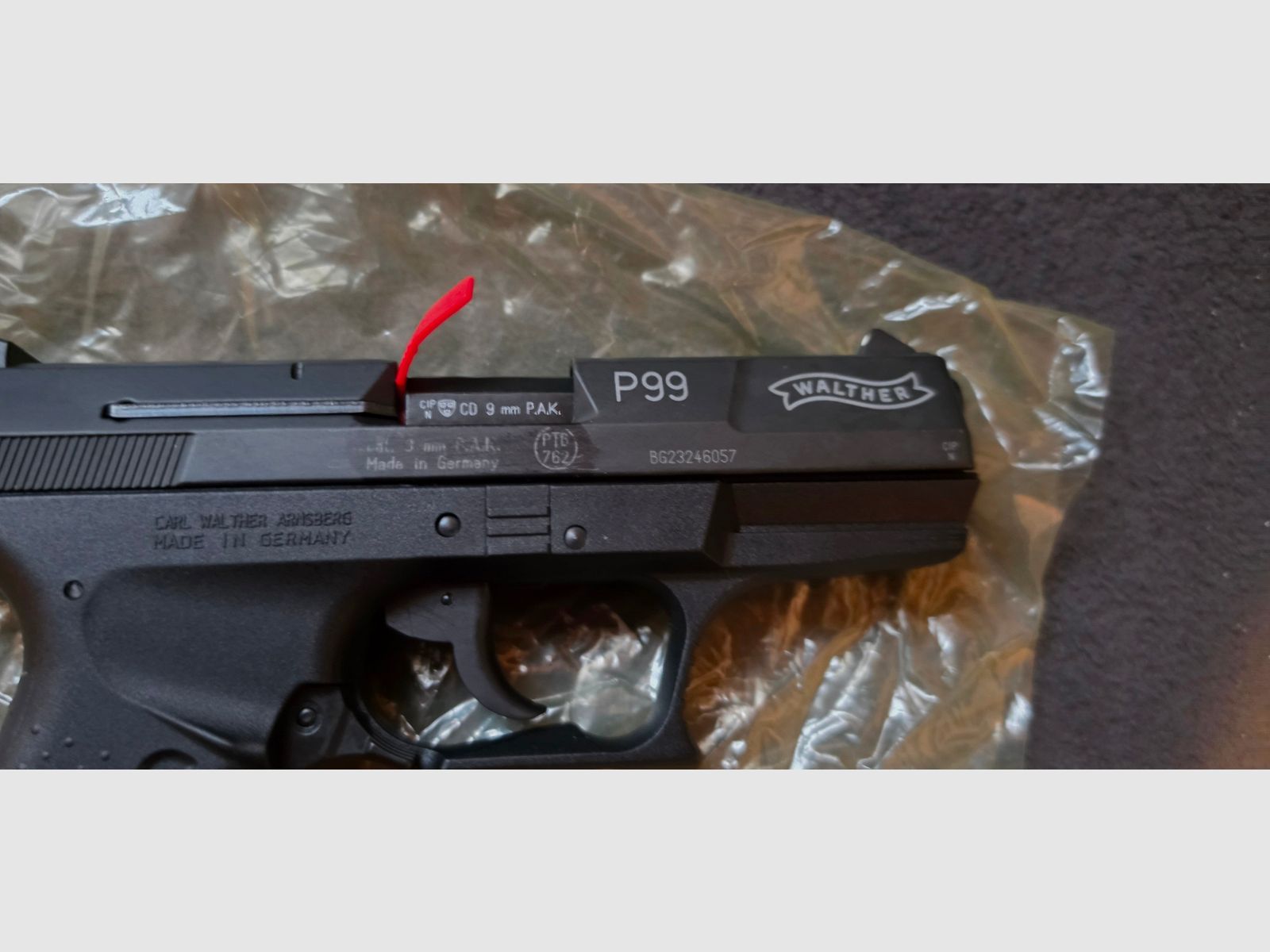 Walther P99 + Köcher + 100 Schuss