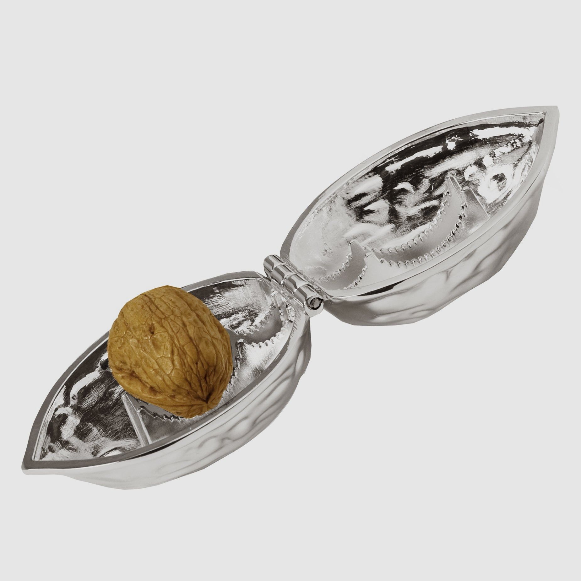 Nussknacker Walnuss 9cm versilbert
