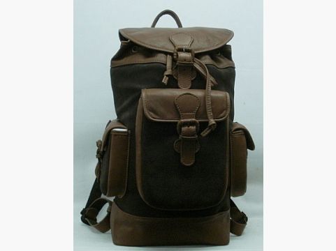 Lederrucksack - 35 Liter, 3 Außentaschen